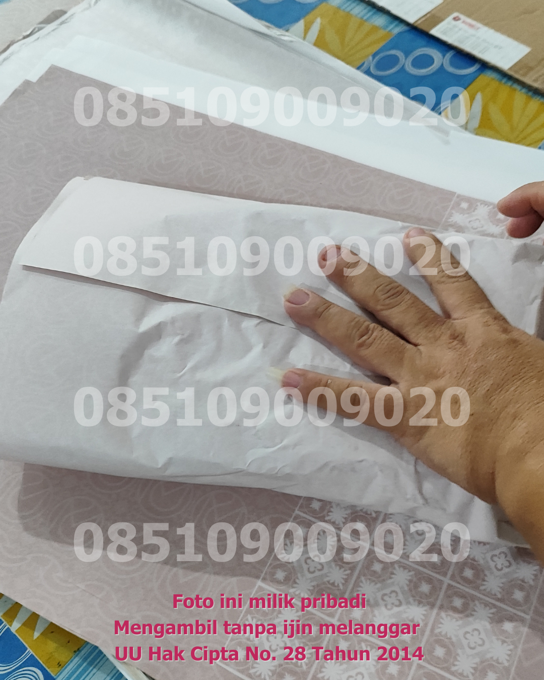 Hasil Packing Kertas Ritel